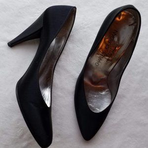 Charles Jourdan satin heels